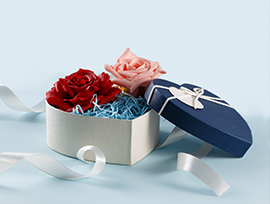 Unique Gift Package Box with Ribbon
